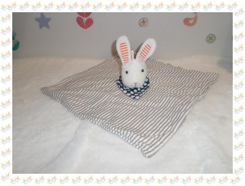 Doudou semi plat carré - -,