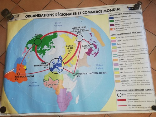 Grande carte scolaire mural - scolaire,