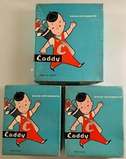 LOT 3 RARE BOITE VINTAGE SOUS VETEMENTS CADDY - MADE IN FRANCE