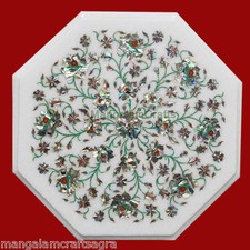 15 " Marbre Blanc Café Table