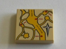 Lego Harry Potter tan Tile ref