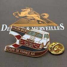 Pin's Folies ❤️ Demons & M Citroën AX Michelin Facom Rallye Bandeau Bordeaux