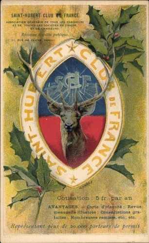 Postcard saint hubert club - saint,