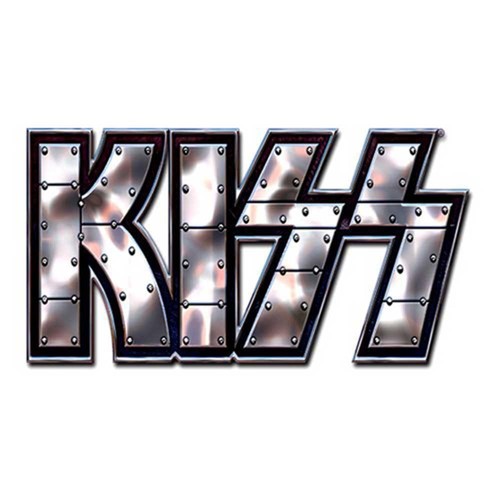 Kiss stud band - stud, badge