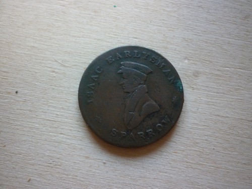Ancien jeton anglais vers - ancien, 1825