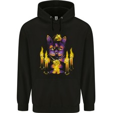 Hoodie Satanique Pour Homme En Coton 80% De Chat Maléfique Voodoo