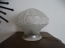 Suspension , skycraper , verre moulé art déco , super watt .