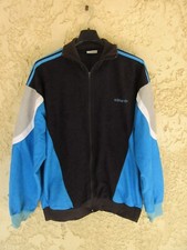 Veste ADIDAS LASER vintage 1986 VENTEX France tracktop giacca noir jacket 180 L