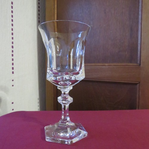 Verre vin cristal taillé - en,