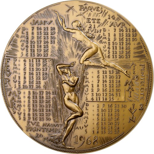 France médaille calendrier - médaille,,