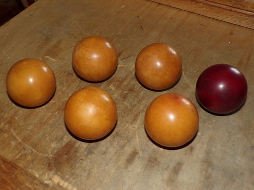 Ancien lot boules billard - 6,