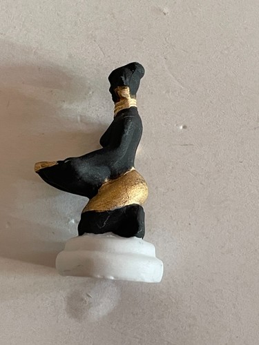 Fève soleil noir filet or - -,