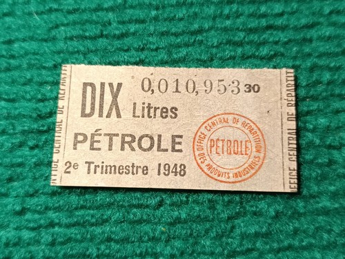 Billet matière ticket 10 - -,