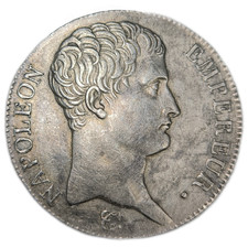 Napoléon 1er, 5 francs Napoléon empereur, calendrier grégorien 1807 Bayonne -...