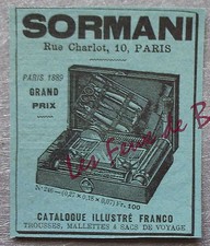 Publicité SORMANI TROUSSES DE