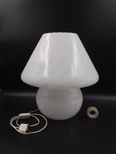 Grande Lampe Champignon de Table Verre Venini Murano Design Spirale Vintage 1970