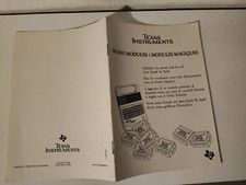 Notice console dictée magique texas instruments modules magiques 1985