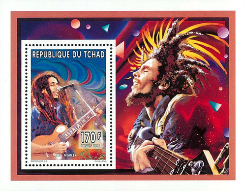 Stamps chad 1996 - imperf., music