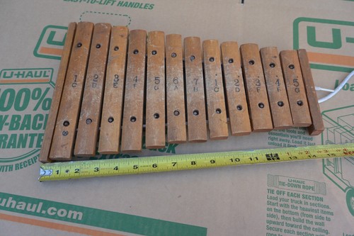 Vintage note wood bar - vintage,