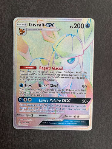 Carte pokémon givrali gx - carte,