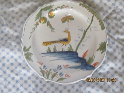 Assiette faïence de la - en,