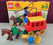 Lego Duplo 2433 - La Diligence - Complet - Boite Cowboy Far West Indien Western