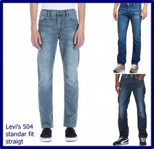 Jeans Levi's 504 straight Hommes Régulier Jambe Largeur Droites w29 w30 w31