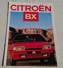 Catalogue publicitaire Citroen BX 1987 19 GTI 16 TRS 19 TRD brochure prospectus