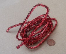 Maison de Poupées Décoration Noël 1m Rouge Guirlande 1:12 Échelle Accessoire