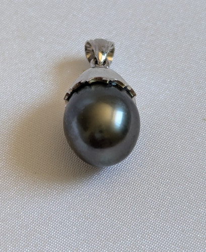 Pendentif perle tahiti - de,