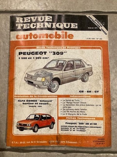 Revue technique automobile rta - technique,