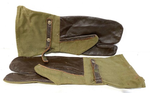 Anciens gants moufle - gants,
