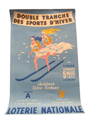 Affiche originale loterie - affiche,