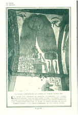 Publicité ancienne salle à momies de la tombe scribe Néper 1926 issue magazine