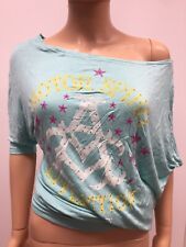 Haut Asymétrique Femme Affliction 95%Rayon Taille M Couleur Bleu Neuf !!!!!