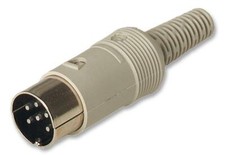 FICHE DIN MALE 6 BROCHES A SOUDER CONNECTEUR 6 PIN  Marque: HIRSCHMANN