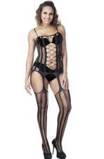 Collant resille  combinaison NOIR LINGERIE SEXY  lingerie tenue sexy