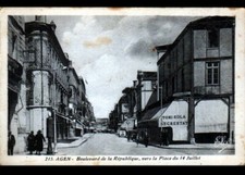 AGEN (47) Commerce "TONI-KOLA / SECRESTAT" animé période 1930