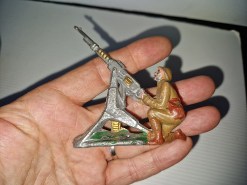 Soldat plomb creux ancien - soldat, avec