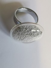 Bague métal argenté