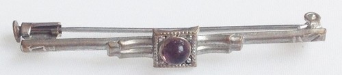 Broche ancienne barrette déco - broche,