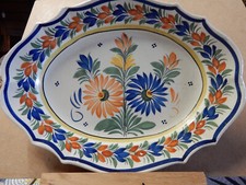 plat ovale faïence henriot