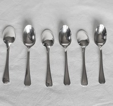 6 CUILLERES MOKA CHRISTOFLE MODELE AMERICA METAL ARGENTE - MENAGERE Lot n° 3