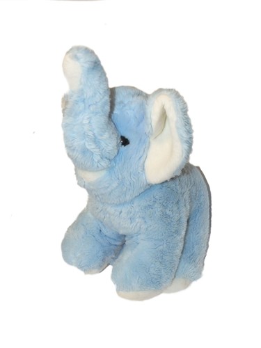 Vintage peluche elephant bleu - elephant,
