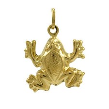 Charm Grenouille en Or Jaune 9