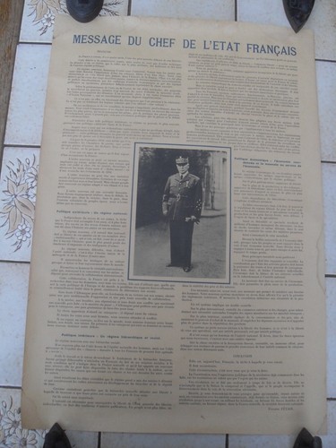 Affiche originale 1940 - ,