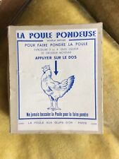 Jouet Ancien. Poule Pondeuse
