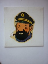 ( TINTIN )  HADDOCK  / CARRELAGE  PERSENAIRE ANVERSANT WERPEN //  ANNEES  50 