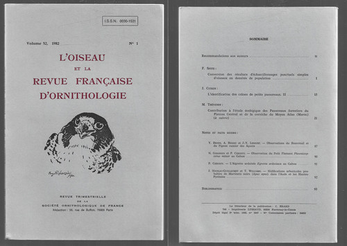 Oiseau revue francaise - revue,