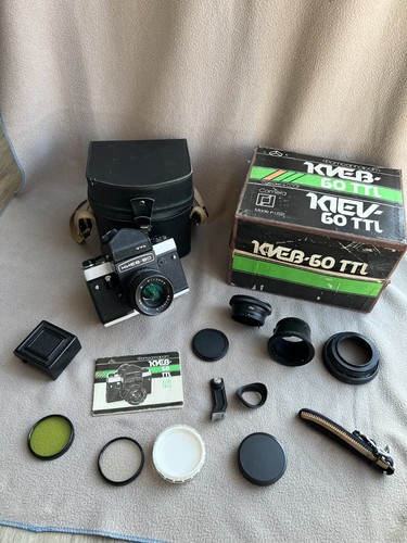 Appareil photo argentique kiev - photo,